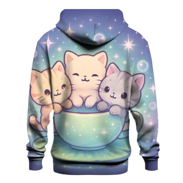 Starlight Tea Party Kittens zip-up hoodies