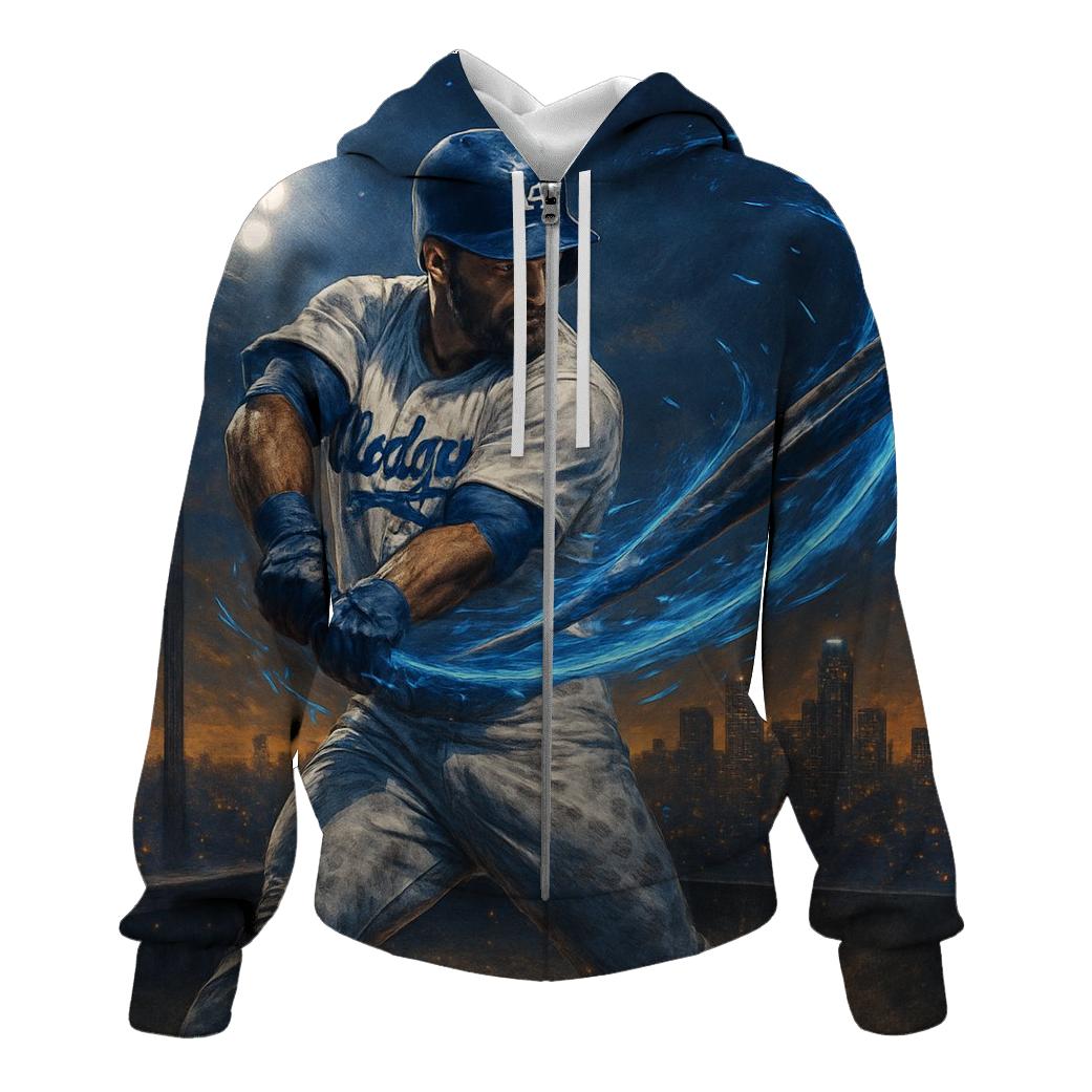 Blue Lightning Swing lightweight hoodies
