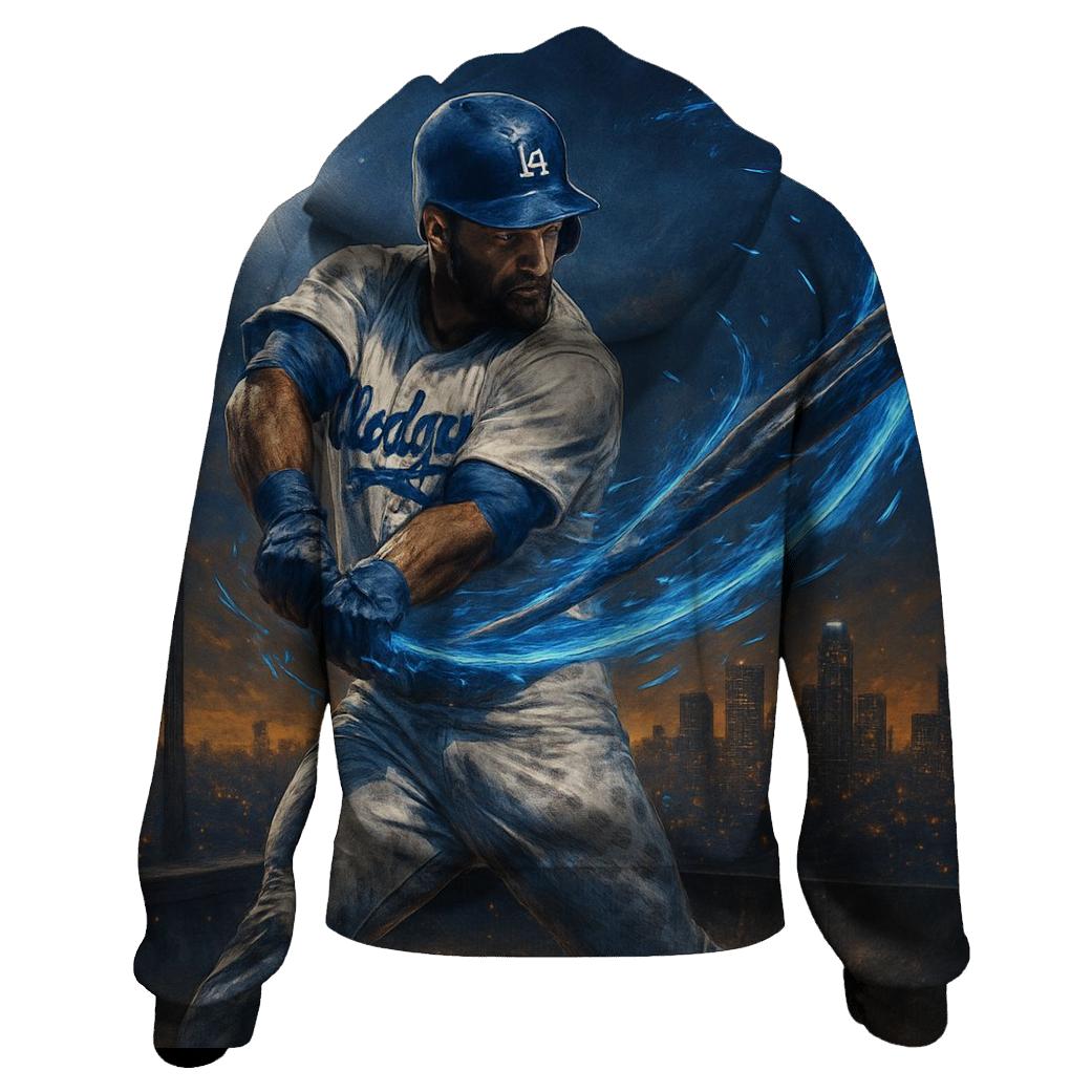 Blue Lightning Swing lightweight hoodies