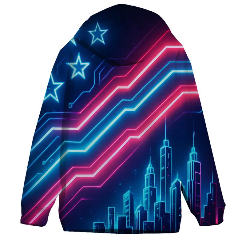 Neon Freedom Circuit custom hoodies