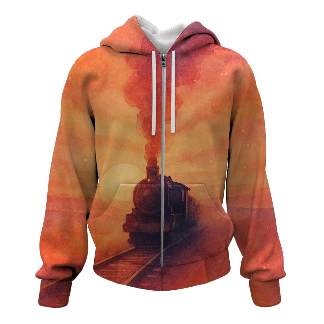 Pastel Train Farewell hoodies fashion