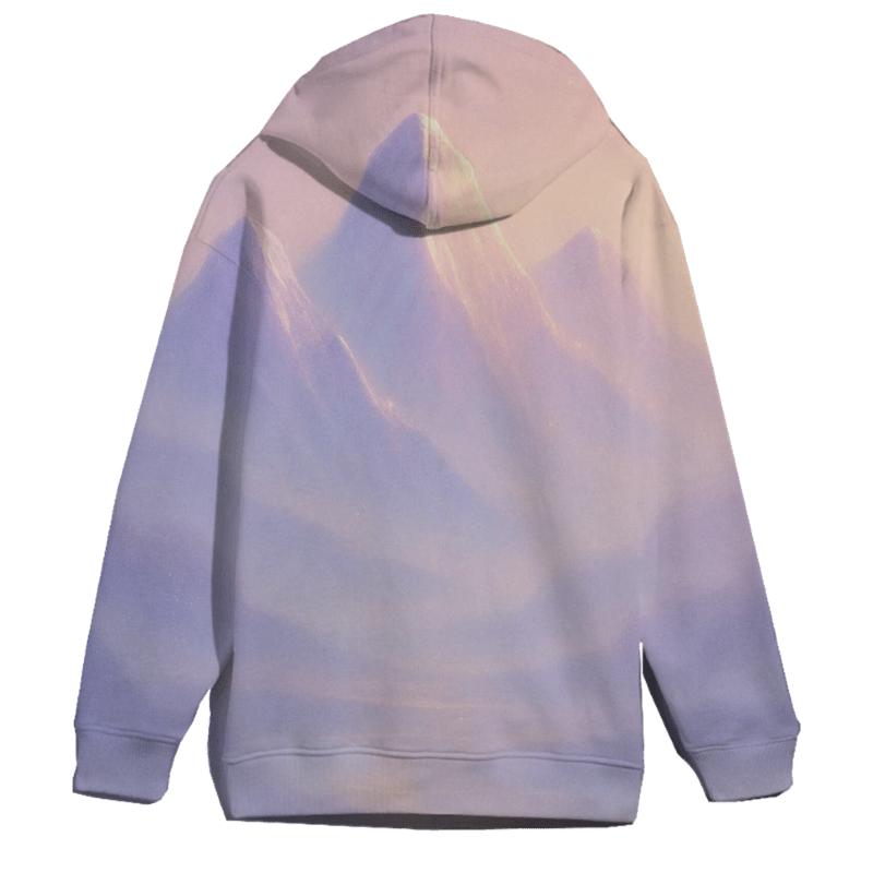 Pastel Mist Mountains heavyweight hoodies