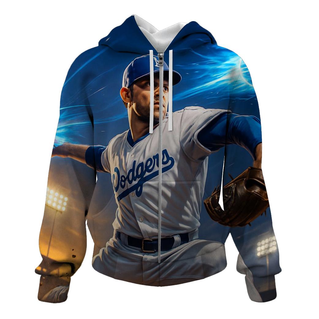 Dodger Dawn Pitch graphic hoodies