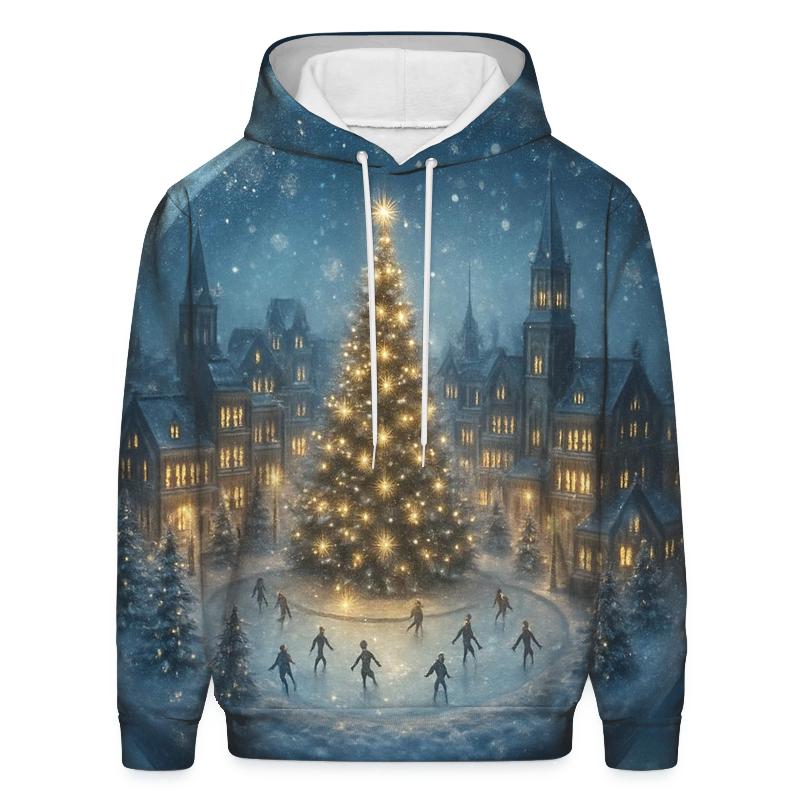 Snow Globe Cityscape printed hoodies
