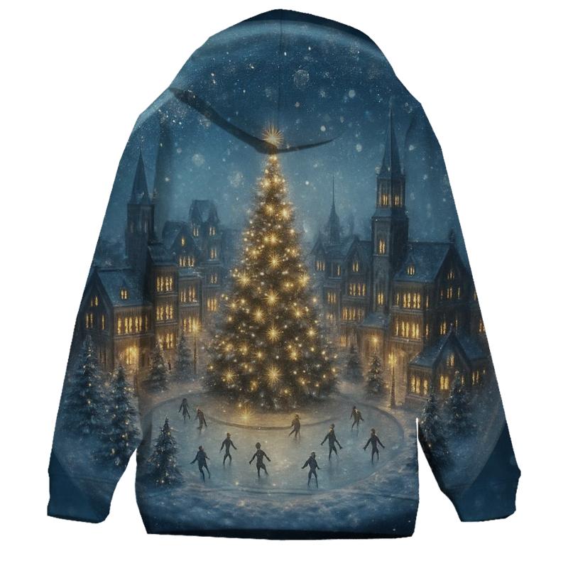 Snow Globe Cityscape printed hoodies