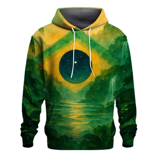 Brazilian Rainforest Banner heavyweight hoodies
