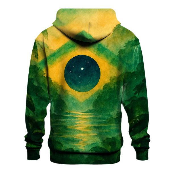 Brazilian Rainforest Banner heavyweight hoodies