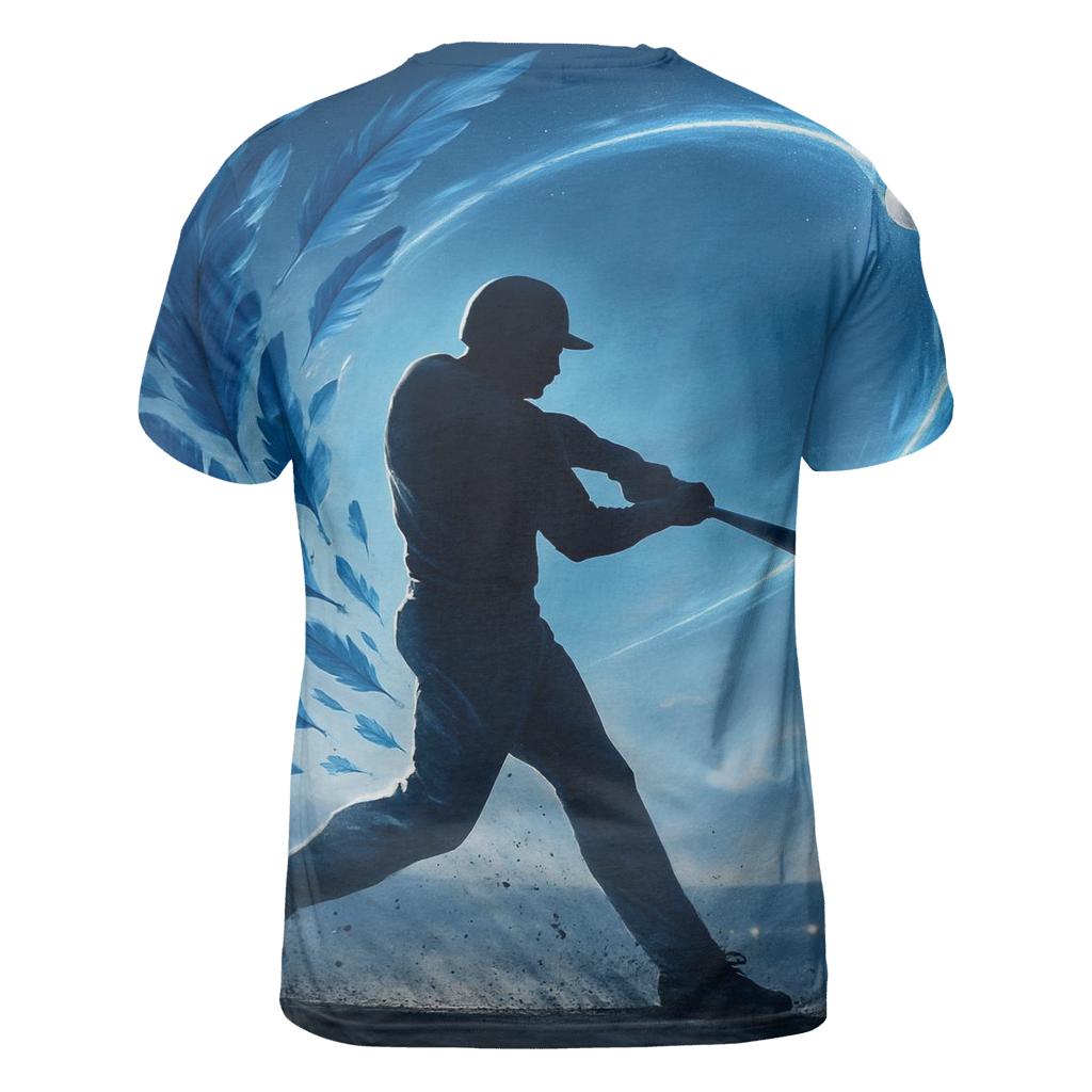 Sky Swing Blue Jays artistic all-over print tops