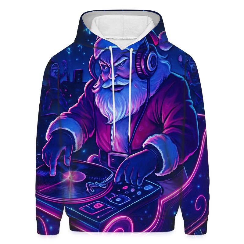 Nocturne Sleigh DJ Santa designer hoodies