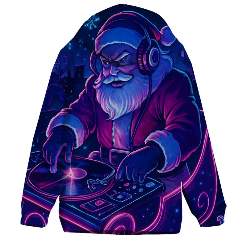 Nocturne Sleigh DJ Santa designer hoodies