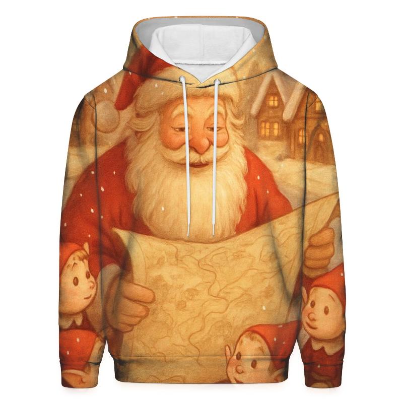 Frosted Storybook Santa hoodies fashion