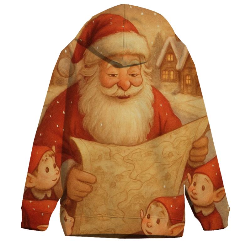 Frosted Storybook Santa hoodies fashion
