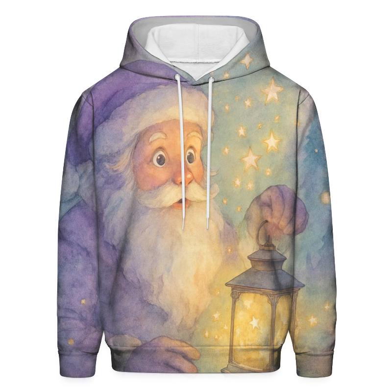 Santa And The Lantern Of Stars hoodie designs