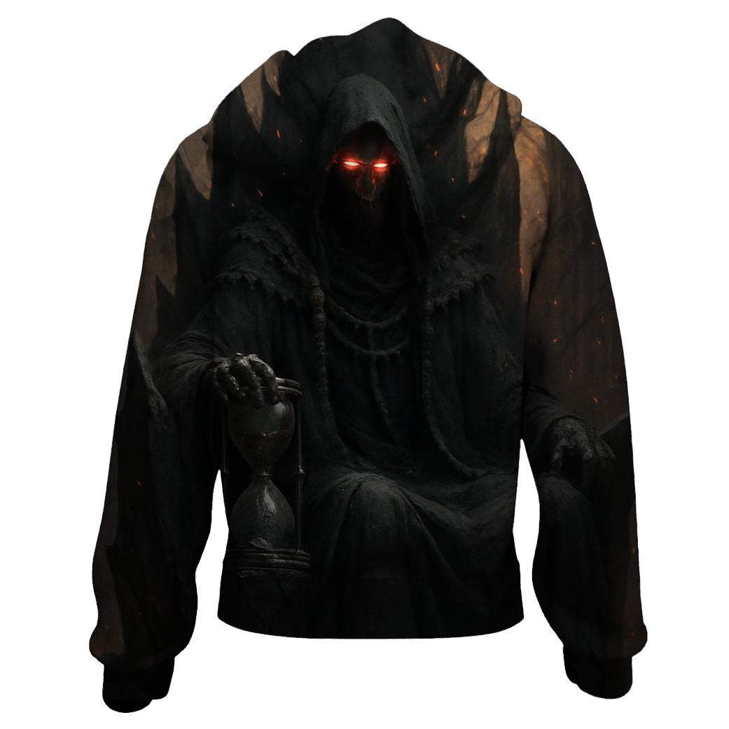 Obsidian Reaper Throne premium hoodies
