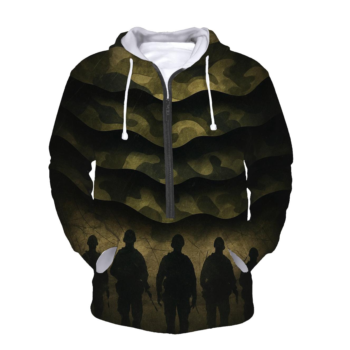 Camouflage Flag Convergence hoodie trends