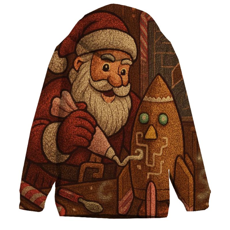 Gingerbread Mechanist Santa lightweight hoodies