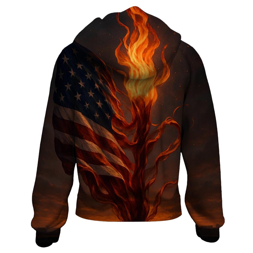 Liberty Flame Banner premium hoodies