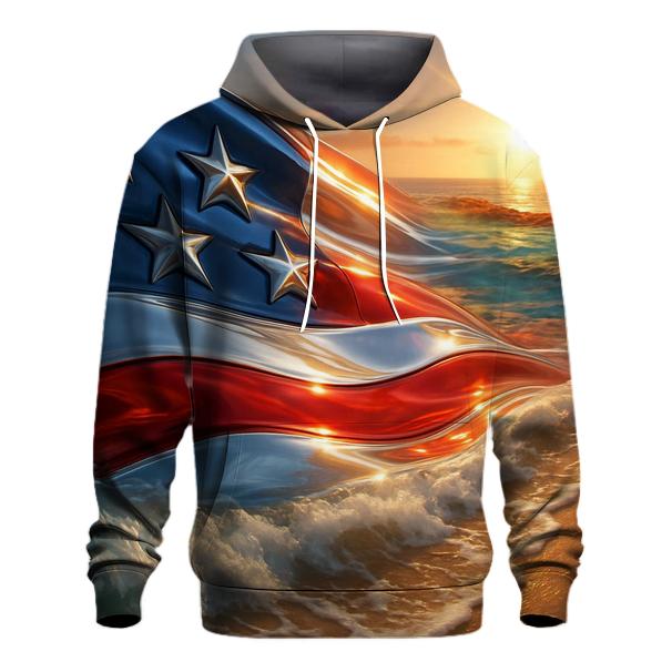 Australian Coastal Flag Tide zip-up hoodies