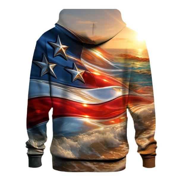 Australian Coastal Flag Tide zip-up hoodies