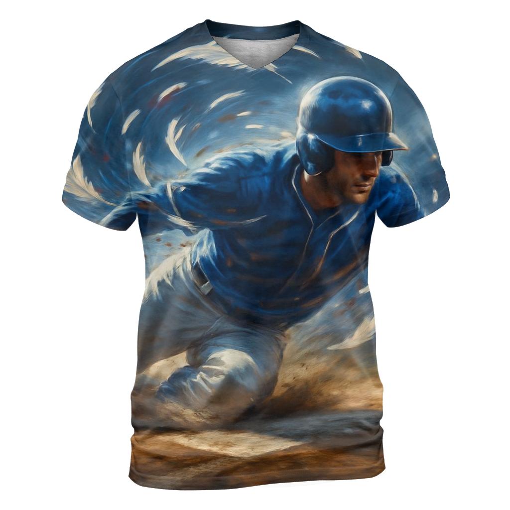 Blue Jays Feather Breaker vibrant all-over design tees