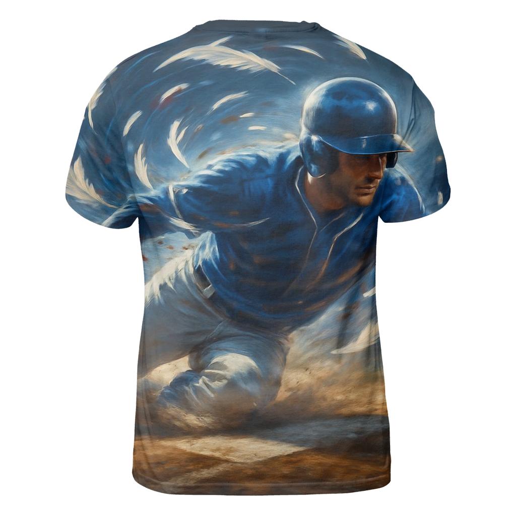 Blue Jays Feather Breaker vibrant all-over design tees