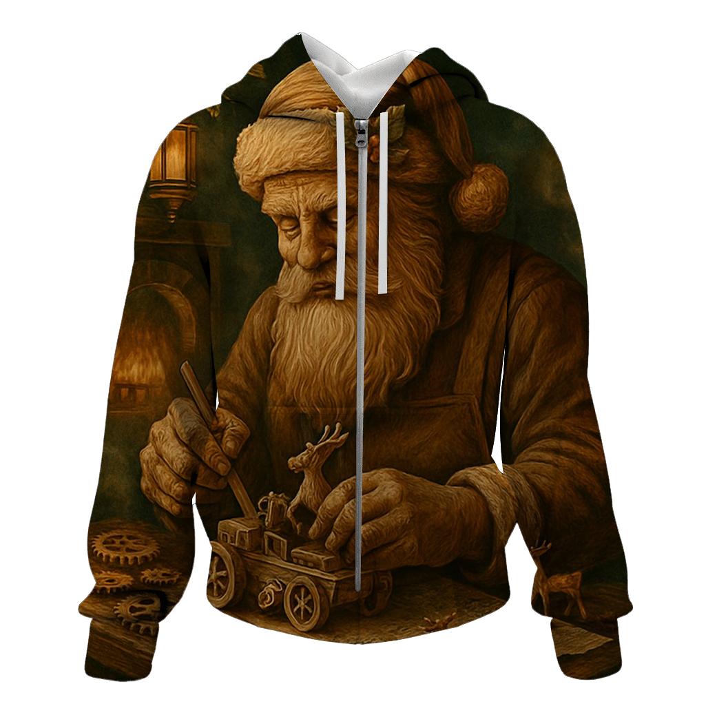 Workshop Clockwork Santa lightweight hoodies