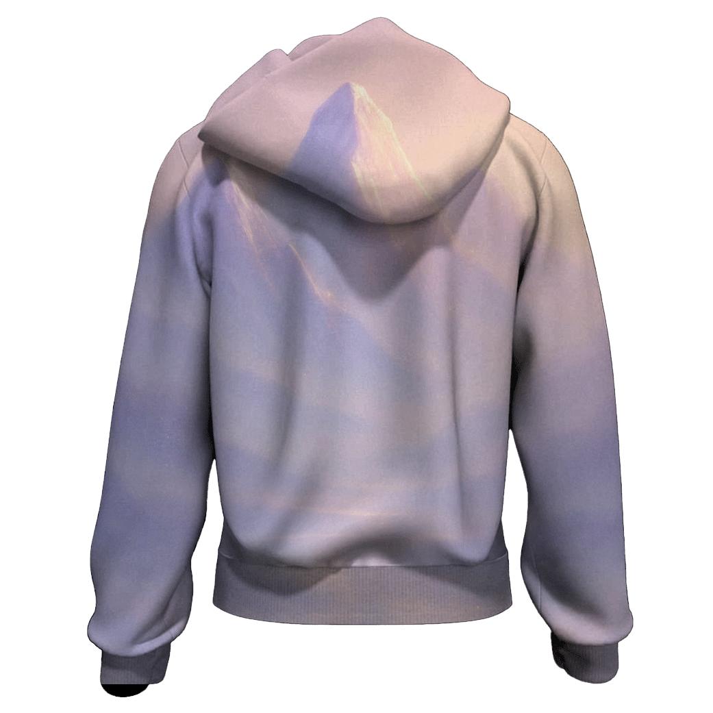 Pastel Mist Mountains printed hoodies