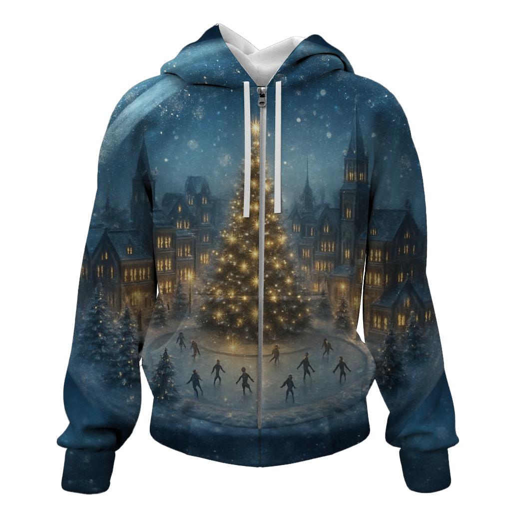 Snow Globe Cityscape lightweight hoodies