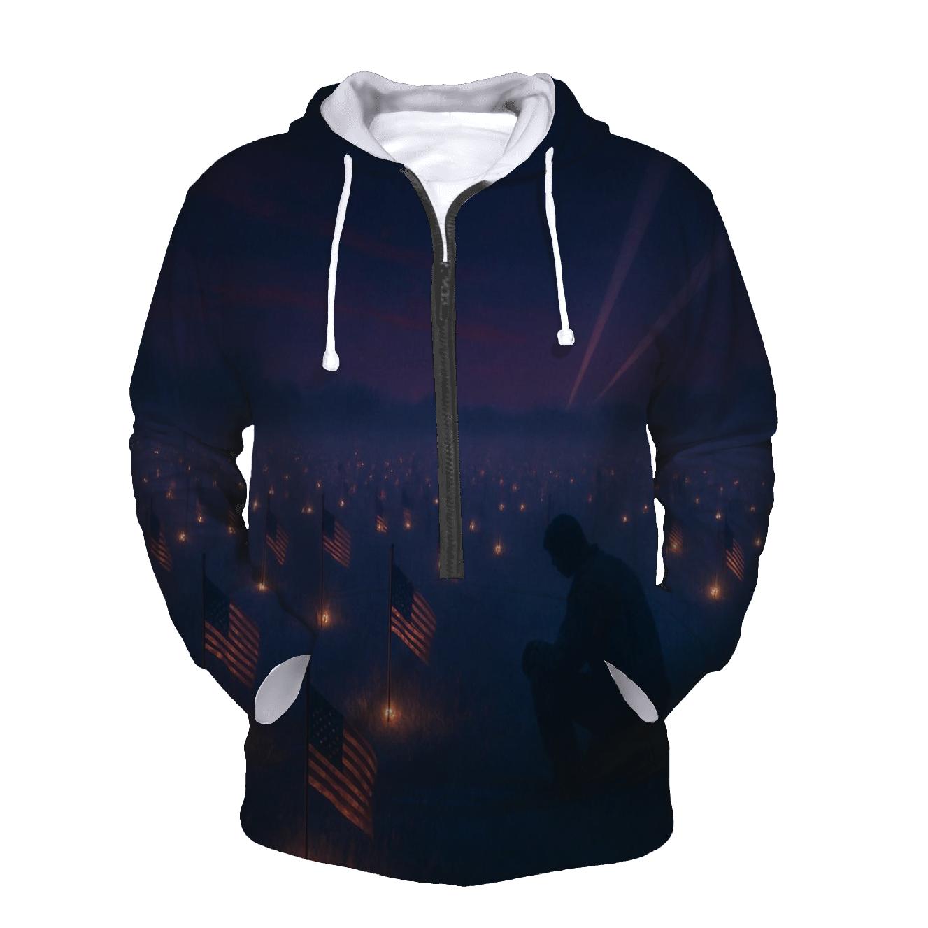 Quiet Field Of Stars zip-up hoodies