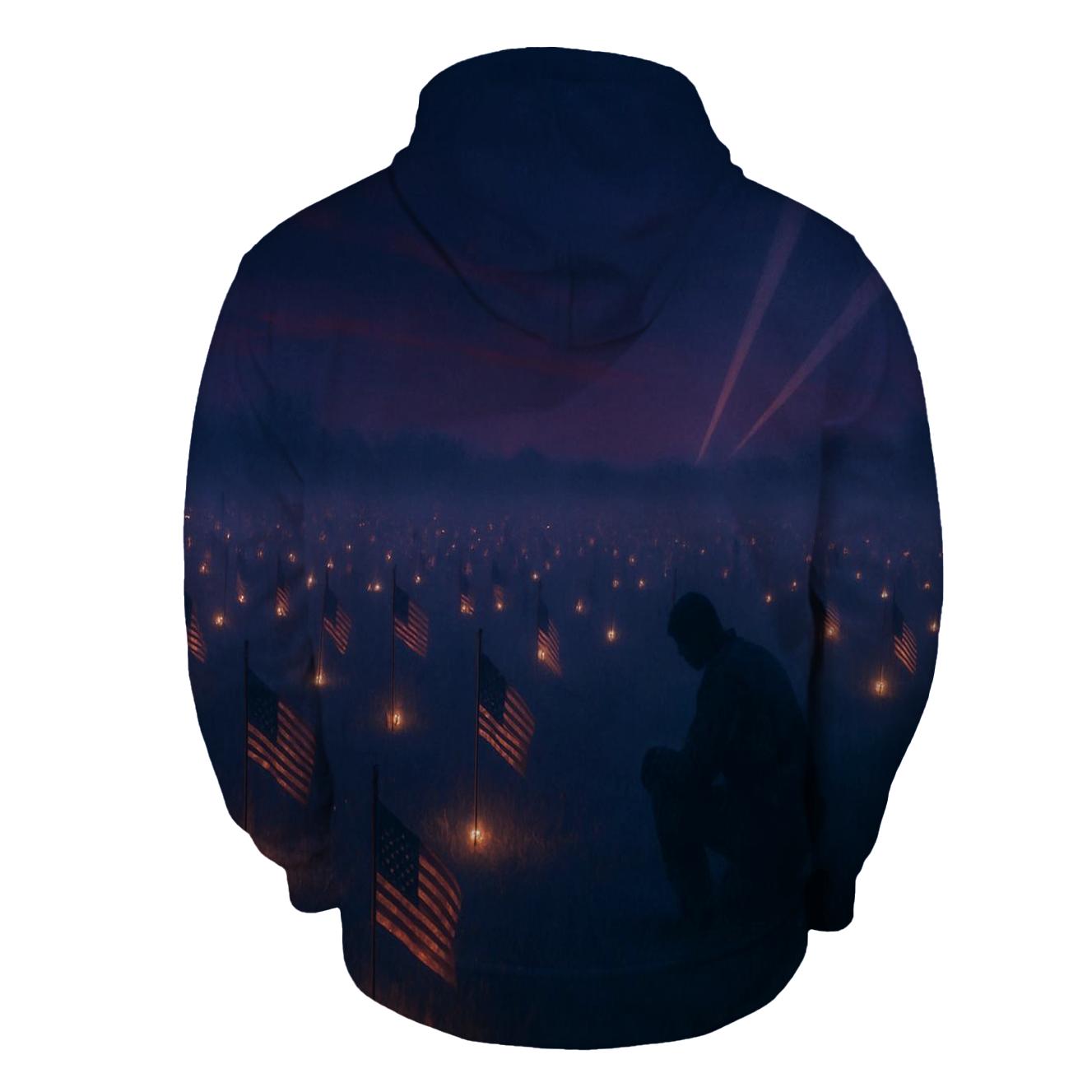Quiet Field Of Stars zip-up hoodies