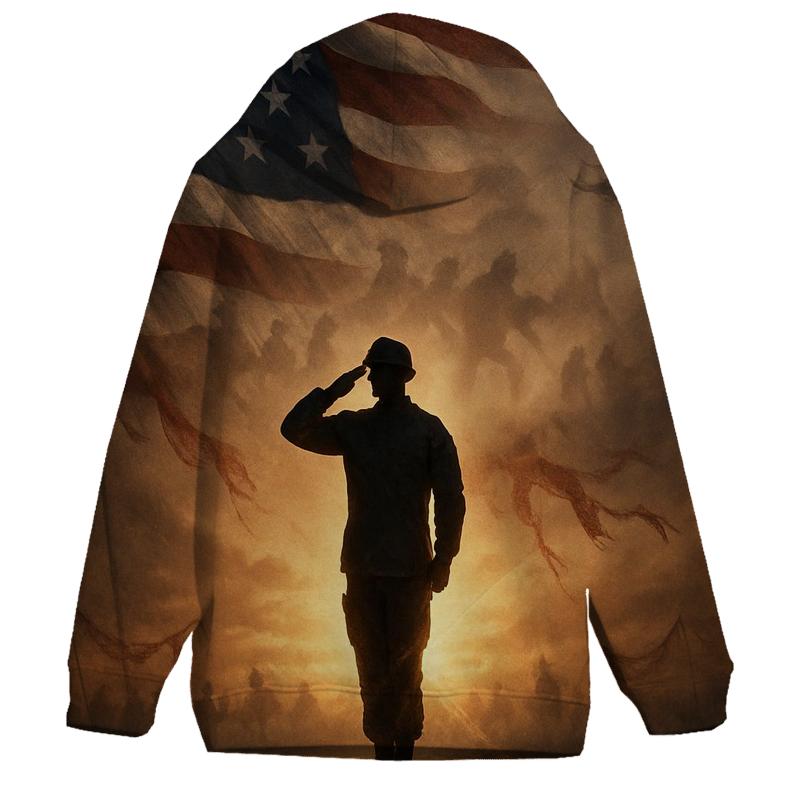 Dawn Sentinel Flag premium hoodies