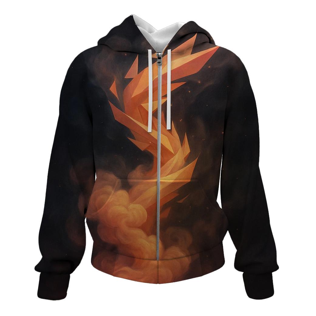 Chromatic Smoke Spiral heavyweight hoodies