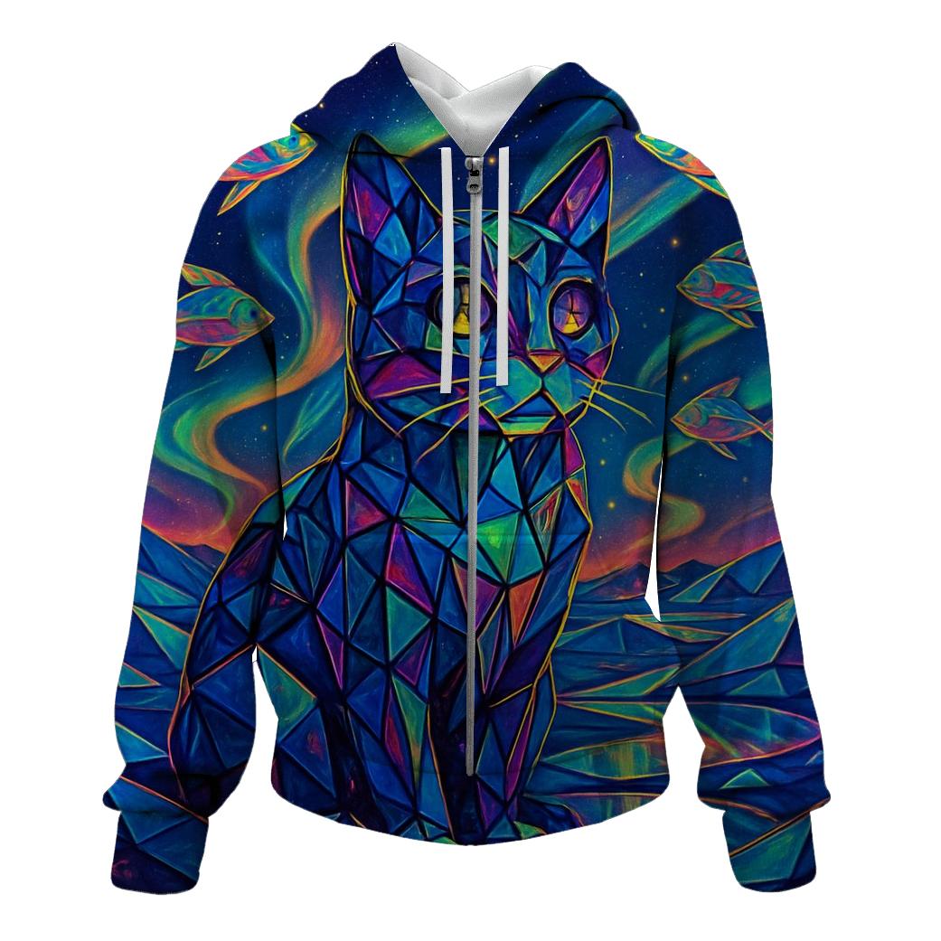 Prismatic Mirage Cat custom hoodies