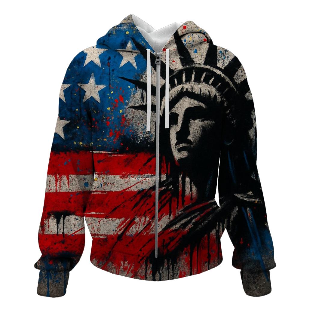 Graffiti Liberty Drift embroidered hoodies