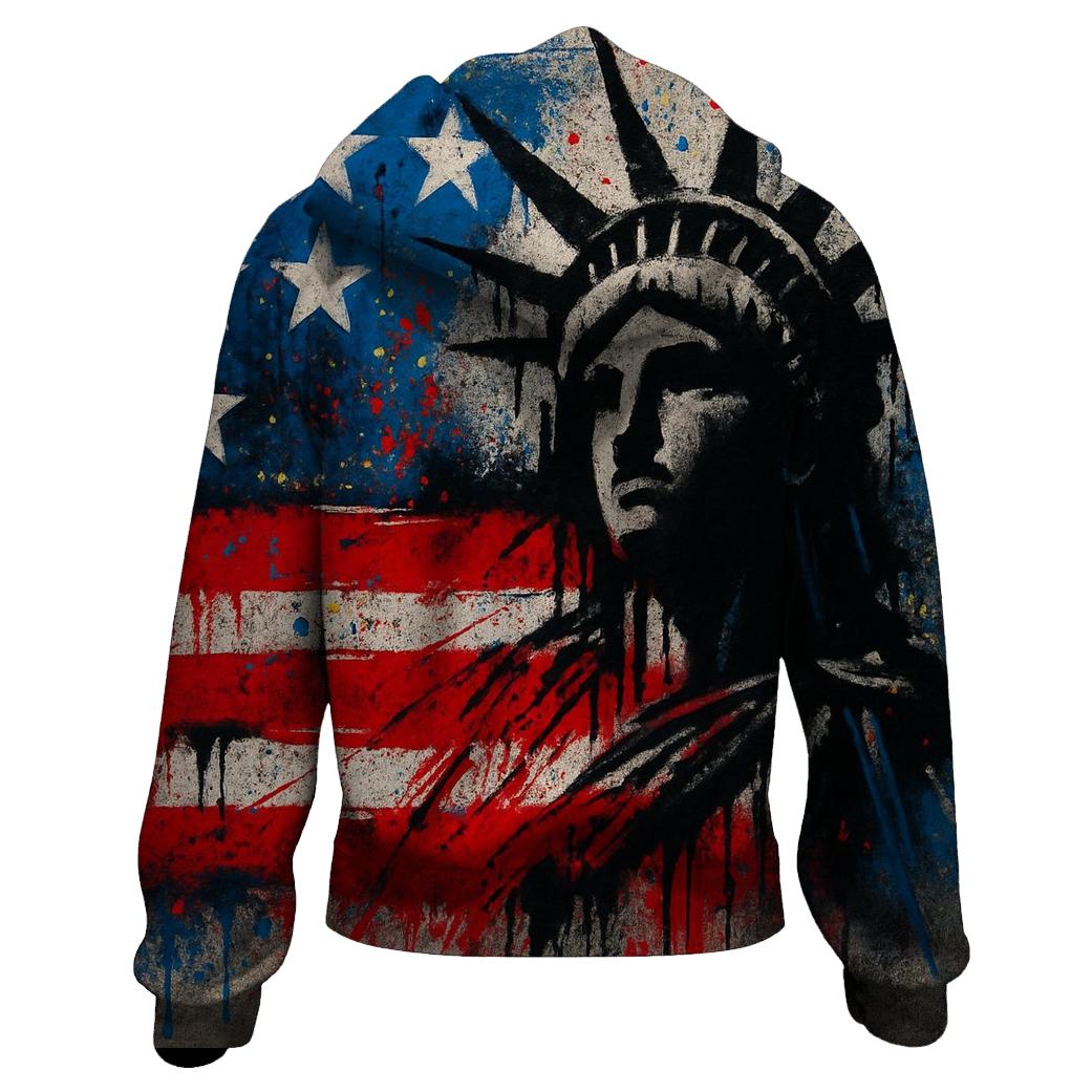 Graffiti Liberty Drift embroidered hoodies