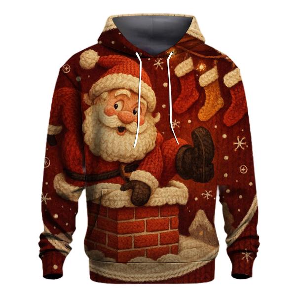 Santas Cozy Chimney Exit zip-up hoodies