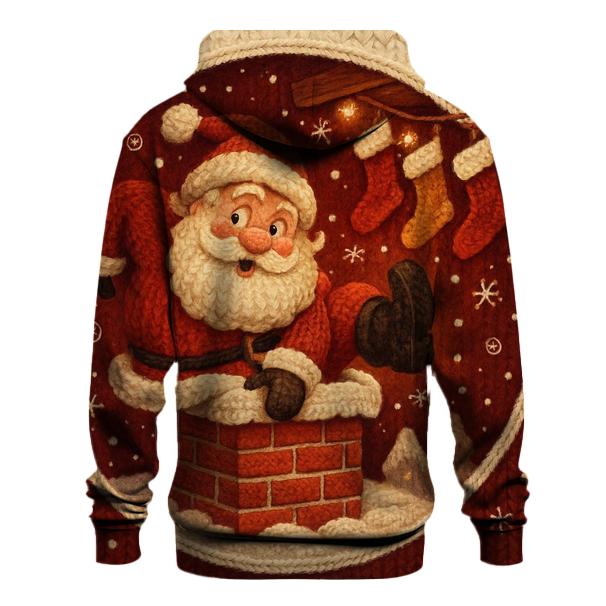 Santas Cozy Chimney Exit zip-up hoodies