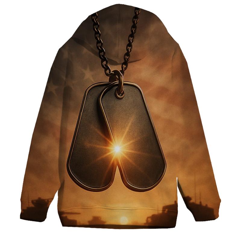 Dog Tag Sunburst zip-up hoodies