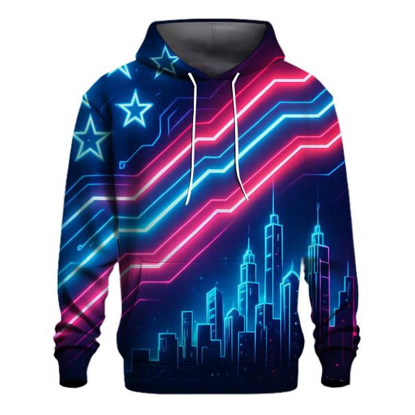 Neon Freedom Circuit heavyweight hoodies