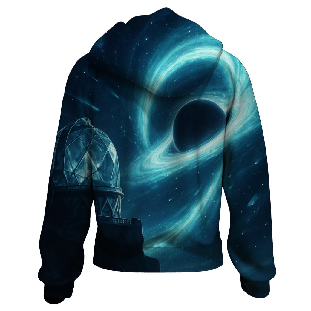 Aurora Over The Black Hole premium hoodies