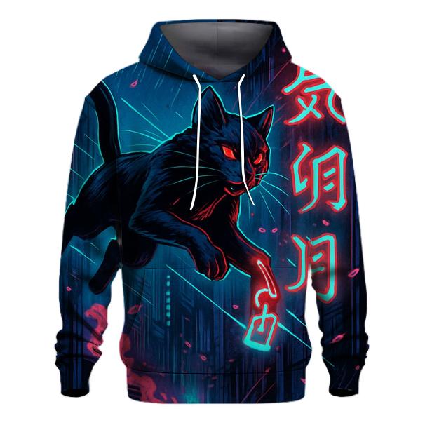Phantom Alley Ninja Cat zip-up hoodies