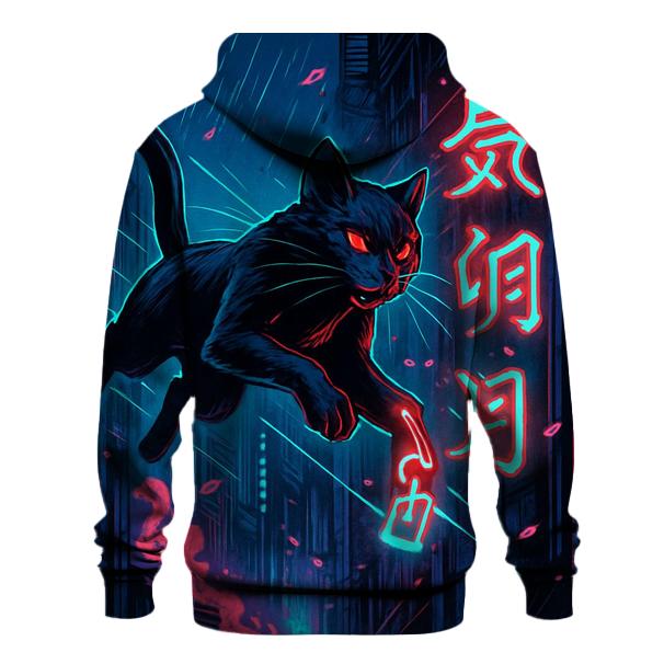 Phantom Alley Ninja Cat zip-up hoodies