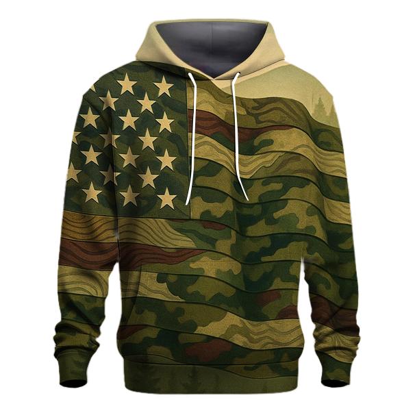 Camouflage Stripes Guard pullover hoodies