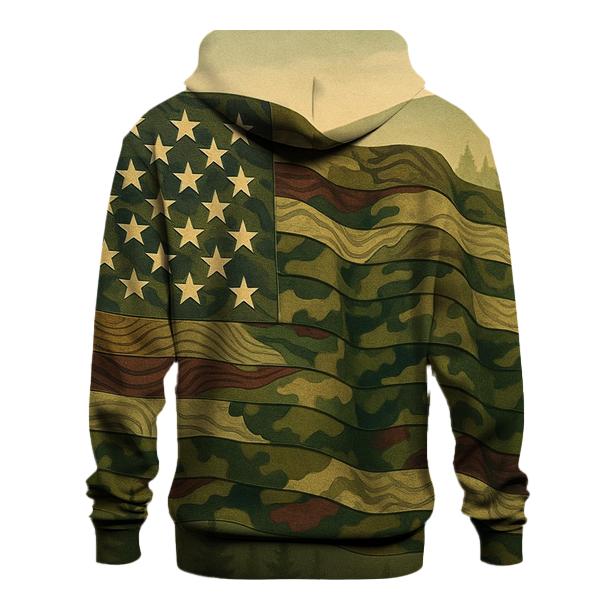 Camouflage Stripes Guard pullover hoodies