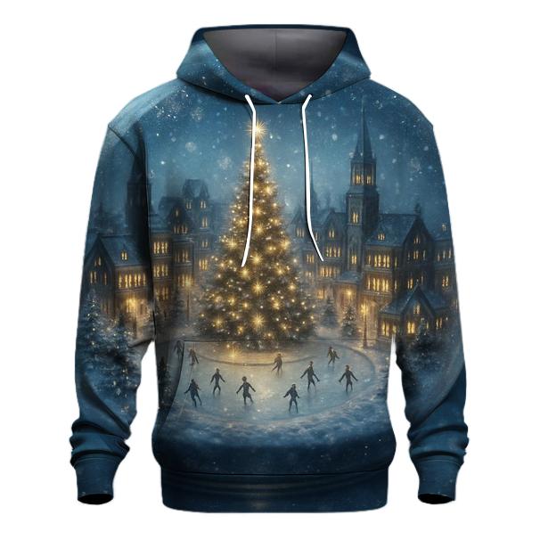 Snow Globe Cityscape designer hoodies