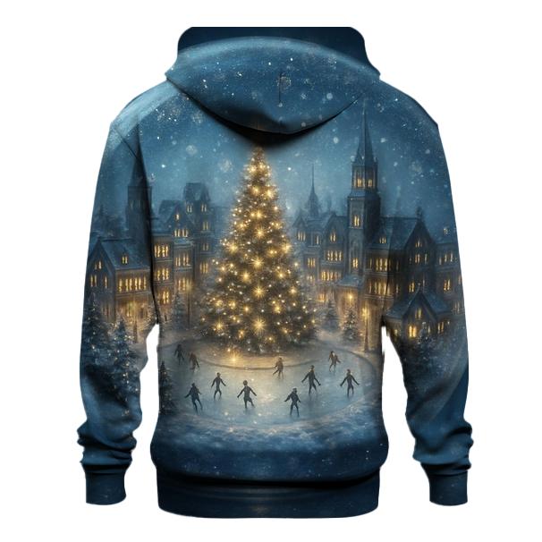Snow Globe Cityscape designer hoodies