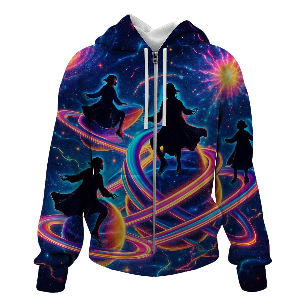 Stellar Carousel zip-up hoodies