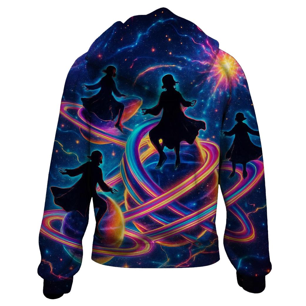 Stellar Carousel zip-up hoodies