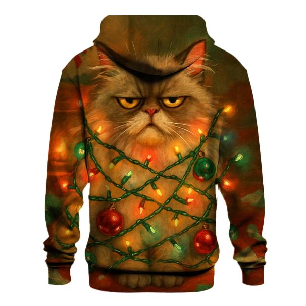 Grumpy Cat Tangled In Lights hoodie styles