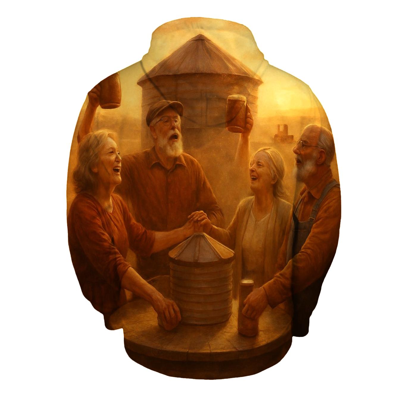 Grain Silo Harvest Choir graphic hoodies